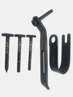 Transbuccal Device with Trocar & Cheek Retractor for Drilling & Screwing Transbuccal Trocar with Long Drill Bit (Black Coated)