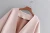 Import Trendy women long sleeve autumn streetwear pink color hollow out suede leather jacket kimono style coat with belt from China