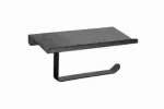 Tutima Matte Black SUS 304 Stainless Steel Toilet Paper Holder Bathroom Toilet Roll Holder Towel Ring Rack Bathroom Accessories
