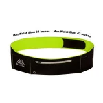 Ultra Slim Adjustable Belt Bag Light Waist Bags Men Functional Unisex Money Belt Women Lycra Waist Pack Fanny Pack Key Black