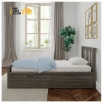 Unique Solid Wood Convenient Storage House Trundle Bed Queen Pull Out Toddler Trundle Bed For Kids