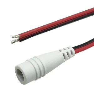Universal Red Power Cable 5521 12V 15cm DC Female Male Plug Power Cable For Single Color Strip Light