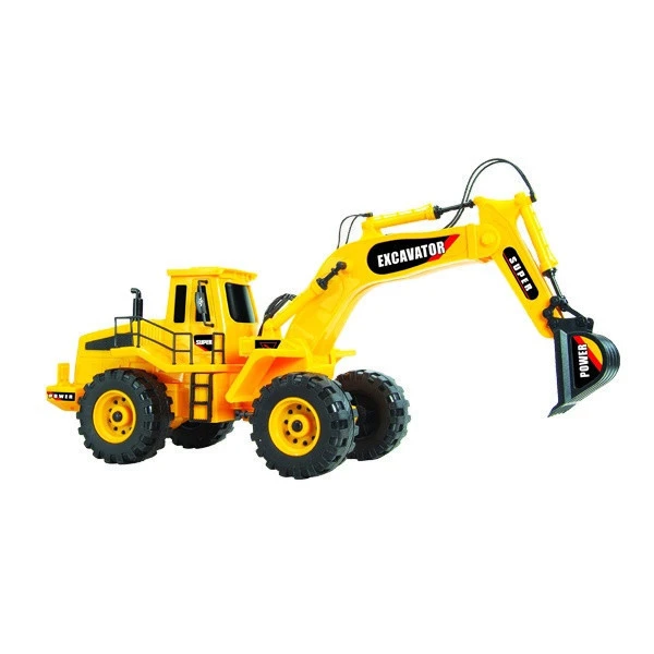 US  Europe market hot sale yellow freewheel construction excavator toys for kids