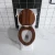 Import Various Color Decorated Bowl Bathroom Toilet Seat One Piece Toilet Tornado from China