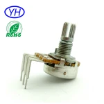 vertical Carbon film single gang 3 pin16mm rotary volume control 10k linear potentiometer