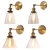 Import Vintage brass lamp holder led wall lamp mounted light fixture from China