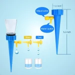 W07-0001 Self Watering Spikes Drip Irrigation with Slow Release Control Valve Switch Automatic Watering System (12 Pack)