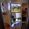 Wall mounted acrylic crystal light box for real estate agent led window display LED hanging light box