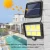 Import waterproof 128 cob Split type solar led light outdoor solar panel light motion sensor from China