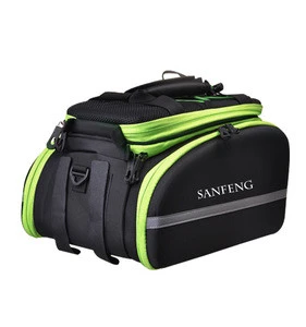 Waterproof Bicycle Rear Seat Carrier Pannier Bag Wholesale, High Quality Bike Trunk Rack Double Commuter Bag