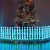 Import Waterproof Christmas Tree Decoration Led Fence Barrier Stockade Light 2023 Solar Garden Light Outdoor fence post solar lights from China