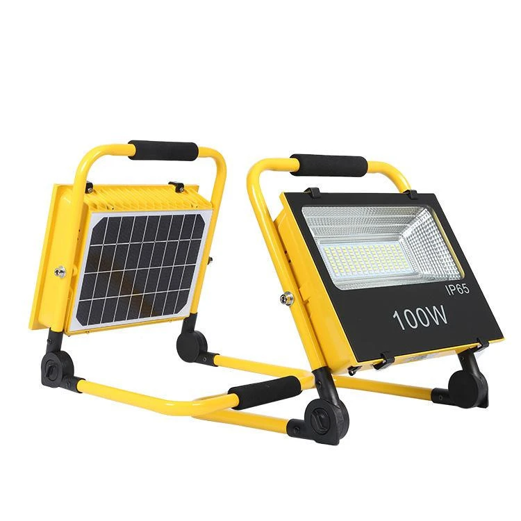 Waterproof Portable 360 Degree Rotating 50w Commercial Outdoor Solar Led Flood Light