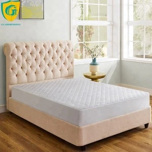 Waterproof Quilted Mattress Pad Cover Dust Mite Proof &amp; Deep Pocket Fitted Skirt