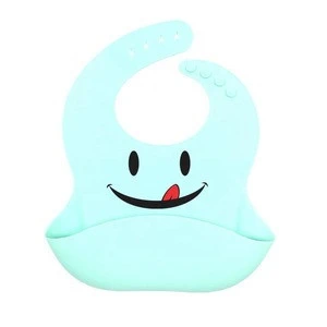 Waterproof Silicone Baby Bib Easily Wipes Clean! Comfortable Soft Baby Bibs Keep Stains Off