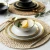 Import Wedding dinnerware personalized white glaze gold rim porcelain dinner plate for wedding from China