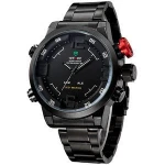 WEIDE 2309B-1C Original JAPAN Quartz Stainless steel back watches, WEIDE Mens wristwatches, Military watches men