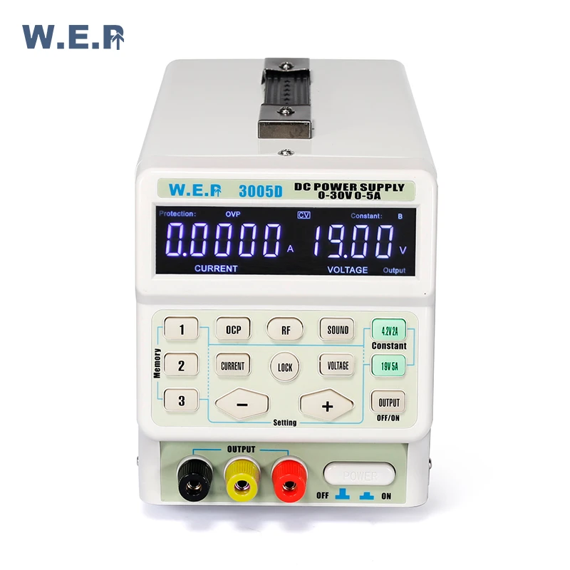 WEP 3005D Precision Variable Adjustable 30V 5A Single Output Switch Regulated dc power supply dual