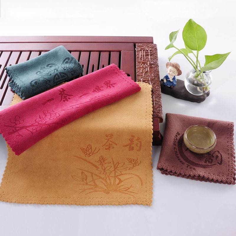 Wet and Dry Microfiber Fabric Towel Removal Dust Towel for Kitchen