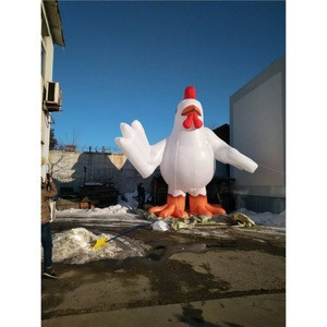 Plastic Inflatable Chicken Buy White Customized Model 6m High Large Inflatable Chicken For Shop ...