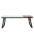 Import White glass and bamboo top expandable table from China