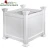 Import white rectangle large outdoor plastic planter boxes,square vegetable PVC garden raised planter box from China