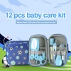 Wholesale 12 In 1 Baby Safe Baby Manicure Care Tool Nursery Health Grooming Gift Bag Baby Care Kit