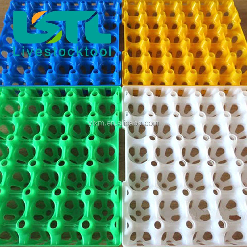 Wholesale 30-cell chicken egg tray colorful plastic egg tray