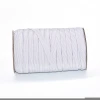 Wholesale 3/5/6/8/10/12 mm  Braided White and Black DIY Handmade Webbing Rolls Elastic Band