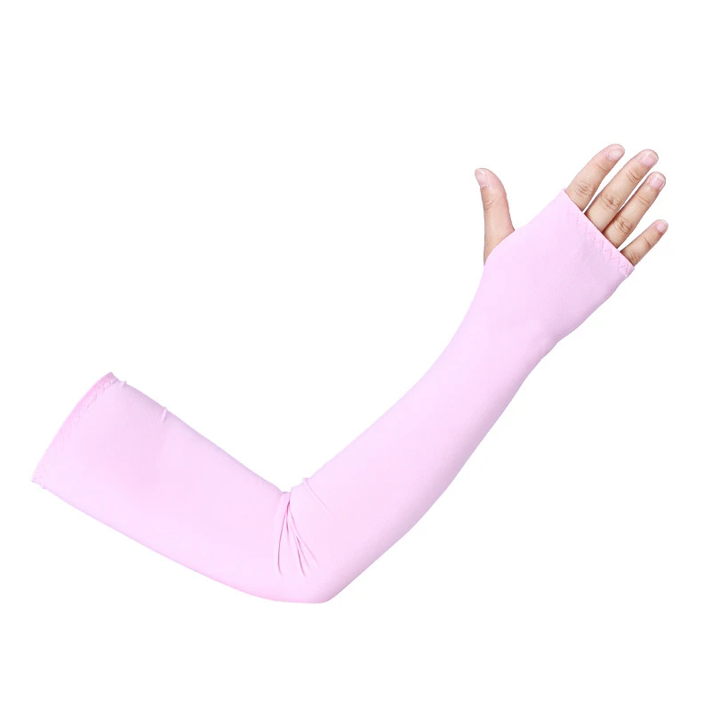 Wholesale Adults Cooling Arm Sleeves Long Fingerless Gloves Anti-Slip Sun Protection Arm Sleeves