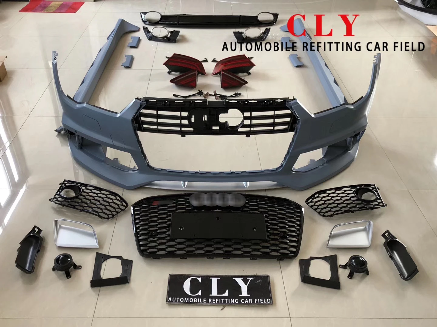 Wholesale car accessories For Audi A7 auto body kit refitting Rs7 Front and rear car Bumper 2016