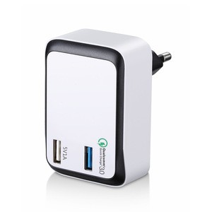 Wholesale CE RoHS FCC Qualcomm 3.0 wuick charge KC certificate quick QC 2.0 QC 3.0 fast wireless wall usb charger QC3.0