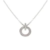 Wholesale circle ring pendant necklace in 925 sterling silver jewelry