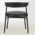 Import wholesale classic black PU leather restaurant chair coffee arm chair on sale from China