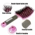 Import Wholesale Customized LOGO Curved Vented Detangling Wave Brush Boar Bristle Curly Tangled Hair Vent Brush with nylon bristles from China