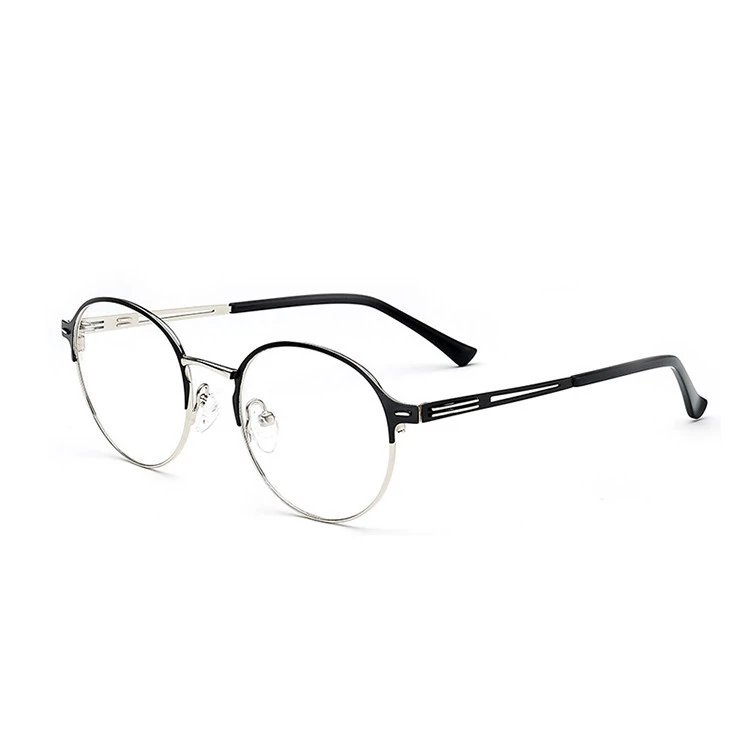 Wholesale eye glass spectacle half frame metal eyewear optical frames