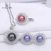 Wholesale Fashion New Design 925 Sterling Silver Pearl Jewelry Set for Women