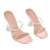 Import Wholesale fashion summer custom PU clear heel women ladies slippers and sandals from China