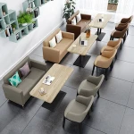 Wholesale High quality restaurant bubble tea tables chairs Metal Furniture Sets