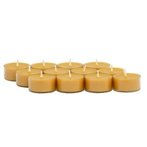 Wholesale high quality yellow citronella scented tea light candles