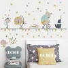 Wholesale Lovely Cartoon Animal Circus Vinyl Adhesive Wall Sticker Decal For Kids Room
