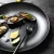Import Wholesale modern Matte Round Dinner Flat Plate Matte Steak for Restaurant moroccan Ceramic Black Plate from China
