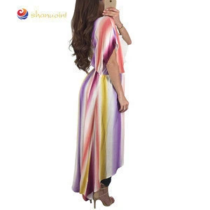 wholesale New Style summer stripe maxi summer other club dress high quality for ladies women one piece
