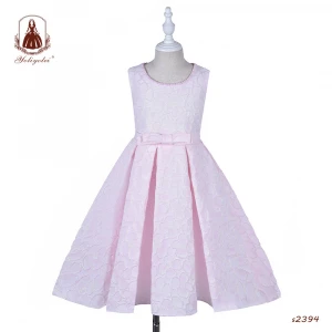 Wholesale OEM/ODM One Piece Sweet Baby Girls Skirt Kids Sleeveless Clothing Child Girls&#x27; Party Dresses With Bag