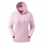 Wholesale Organic Cotton Spandex Fabric Blank Women Hoodie With Custom Color