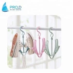 Wholesale  plastic shoe  hanger for drying   Multifunctional hanging shoe rack