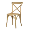 Wholesale Provincial Style Solid Wood Bistro Wooden Chair Cross Back Dining Chair