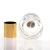 Import Wholesale round  glass 50ml 100ml perfume bottle with black cap from China