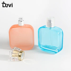 Wholesale Square Luxury Glass Perfume Bottles Customized 30ml 50ml 100ml Atomizer Spray Perfume Bottle