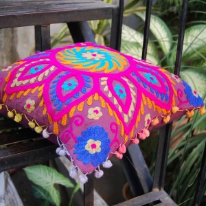 Wholesale suzani embroidered pillow cases beautiful outdoor decorative cushion cover