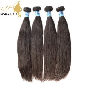 Wholesale top quality raw human hair extensions 100% unprocessed virgin remy natural brazilian hair